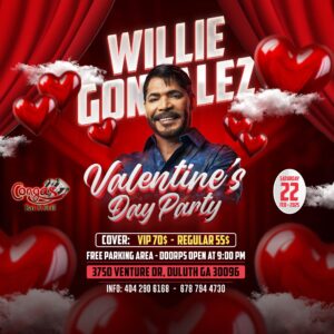 Lee más sobre el artículo Willy González en Atlanta: Celebrando el Día del Amor con su Salsa Romántica